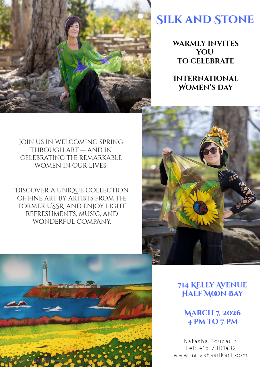 You’re invited to Silk and Stone Art Gallery to welcome spring through art and celebrate the remarkable women in our lives!